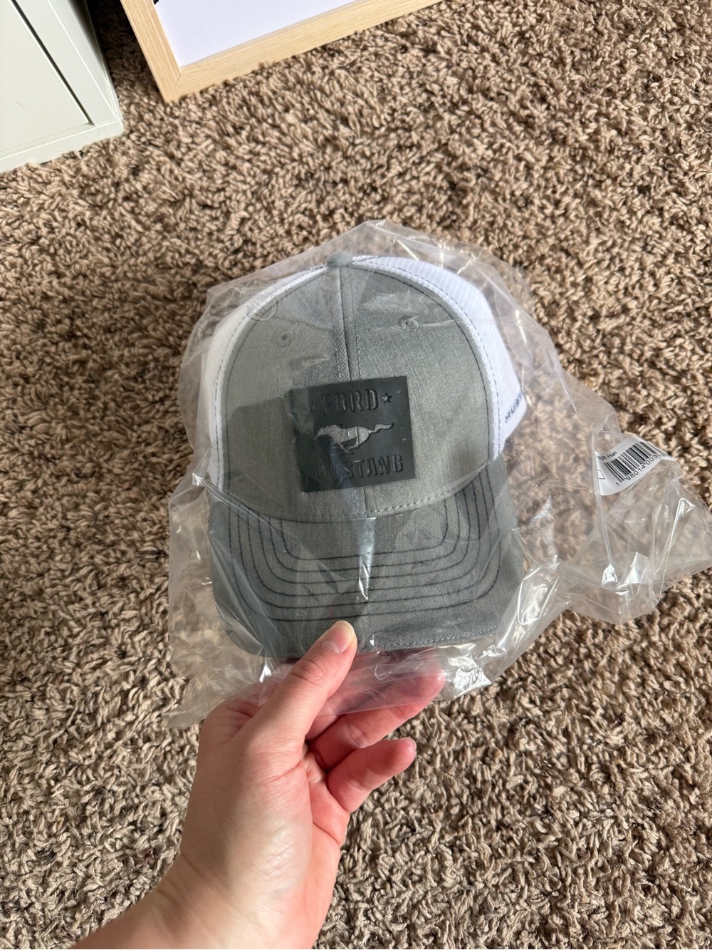 Ford White & Black Mesh Hat
